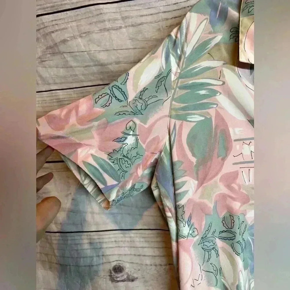 Alfred Dunner vintage tropical print top - Picture 2 of 5